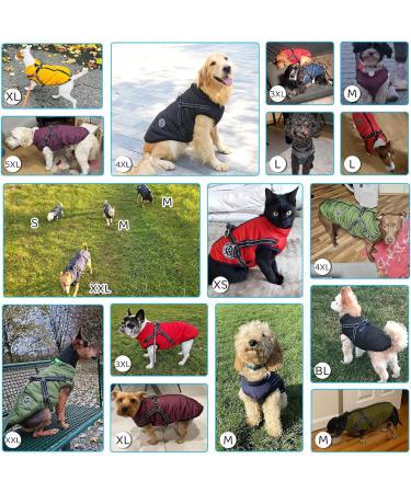 Buy Savlot 4XL Black Dog Jacket - Winter Vest Sleeveless Cotton Padded Pet Sweater for Skiing with Chest Strap - Buy Online on GoSupps.com