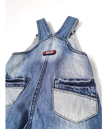 KIDSCOOL SPACE Girls Flower Embroidered Denim Overalls | Size 18-24 Months | Blue-2182 - Buy Online on GoSupps.com
