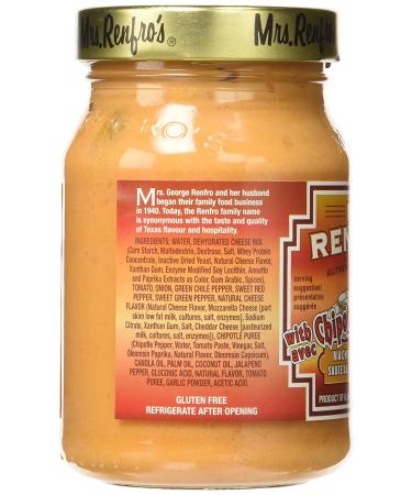 Mrs. Renfro's Chipotle Nacho Cheese Sauce - 16 oz | Spicy Flavor for nachos & Dips - Buy Online on GoSupps.com