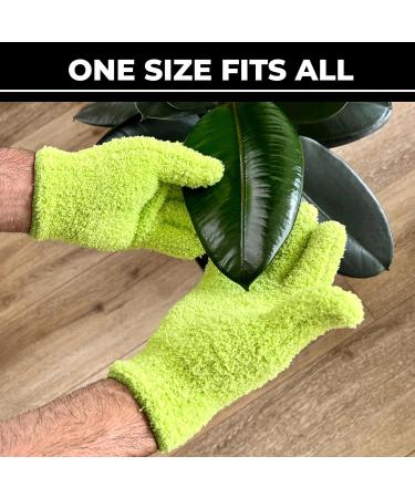 Microfiber Dusting Gloves for Plants | Premium Washable Lint-Free | Perfect for Houseplants with Big Leaf Energy Spray - Buy Online on GoSupps.com