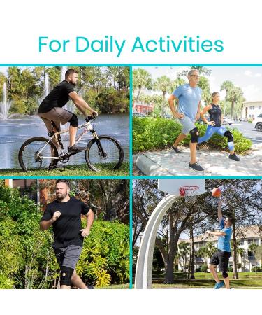 Vive Hinged Knee Brace for ACL & Meniscus Tear - Lightweight Breathable Open Patella Support with Side Stabilizers - Adjustable Comfort for Men & Women - Small Size - Buy Online on GoSupps.com