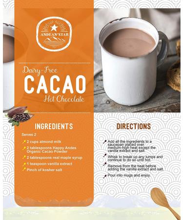 Andean Star Organic Cacao Powder - Raw Peruvian Cacao Beans - Rich in Nutrients and Flavanols - Zero-Guilt and USDA-Certified - All-Natural and Non-GMO - Single-Origin and Gluten-Free - 16 oz. - Buy Online on GoSupps.com