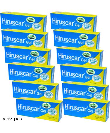 12 Pcs. (12 x 3 Grams) of Hiruscar Gel for Uneven Skin Scar and Keloid Care