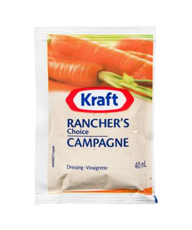 Sachets de Vinaigrette Campagne Kraft 40 ml (Paquet de 100) 40mL Packets