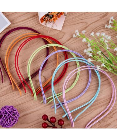 Duufin 32-Piece Satin Hair Bands - Colorful Metal Headbands for Women & Girls - 16 Multi-Colored Styles - Buy Online on GoSupps.com