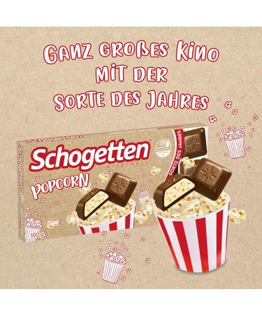Buy Schogette Popcorn 100g Chocolate Bar - Indulgent Popcorn & Corn Treats | International Shipping - Buy Online on GoSupps.com
