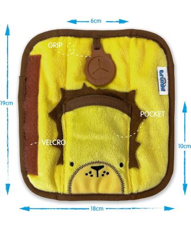 Trunki SnooziHedz Leeroy Lion Seat Belt Pads - Yellow | Kids Seatbelt Cover for Car Seats and Pram - Buy Online on GoSupps.com