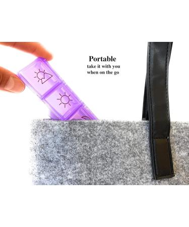 Shop Kaddy Weekly AM/PM Secure Pill Organizer - 7-Day Travel Box with 3-Digit Lock for Medications & Supplements - Buy Online on GoSupps.com