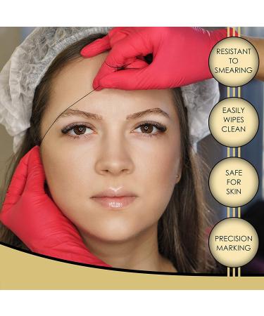 Premium Eyebrow Mapping String for Microblading - Pre-Inked Bamboo Charcoal Thread - Hypoallergenic - 1 Count - Buy Online on GoSupps.com