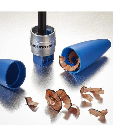 Michael Marcus 3-in-1 Cosmetic Makeup Pencil Sharpener - Travel Friendly & Easy to Clean - Blue - Buy Online on GoSupps.com