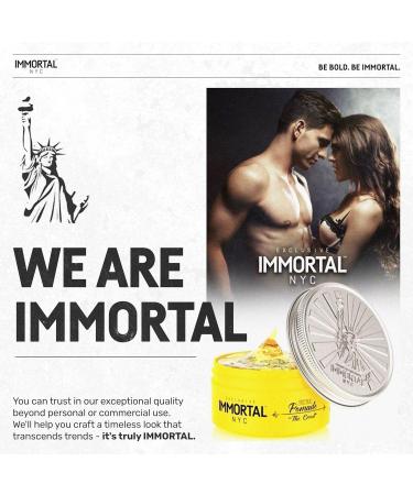 Immortal NYC The Creed Hair Pomade - Strong Hold Max Shine All Natural Water-Based - No Residue for All Hair Types - Men's Grooming Solution - Buy Online on GoSupps.com