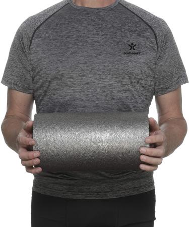 BODYMATE Fascia Roller Medium-Hard | Carbon-Grey 30x15cm | Free E-Book | International Shipping Available - Buy Online on GoSupps.com