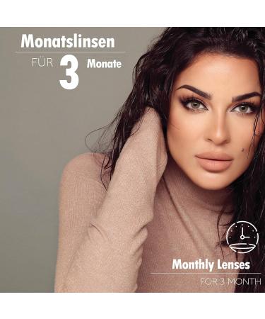 Buy Bella Elite Colored Contact Lenses - Wild Honey | Strongly Covering Monthly Lenses for Dark Eyes - -0.00 Dioptria - Buy Online on GoSupps.com