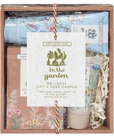 Heathcote & Ivory In The Garden Wellness Gift & Care Hamper | 100ml Body Cream 50ml Body Wash & 200g Bath Salts | Cruelty Free & Vegan Friendly - Buy Online on GoSupps.com