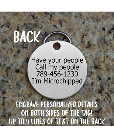 Personalized Violet Dog Tags - Engraved Stainless Steel Pet ID for Dogs & Cats | Unique Animal Brands - Buy Online on GoSupps.com