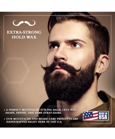Can You Handlebar Men's Moustache Wax - Strong Hold Styling Balm, 1 oz Tin - Unscented Natural Beeswax Grooming Product - Buy Online on GoSupps.com