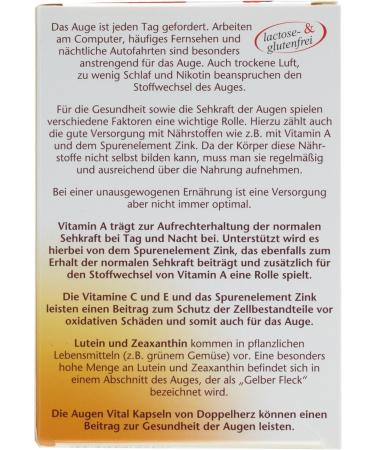  Doppelherz Doppelherz active Vital Eye Capsules 5 x 20 g - Buy Online on GoSupps.com