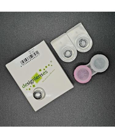 DESIGNLENSES: White & Black Halloween Costume Contact Lenses - Soft Zombie Colored Lenses (1 Pair No Prescription) - Buy Online on GoSupps.com
