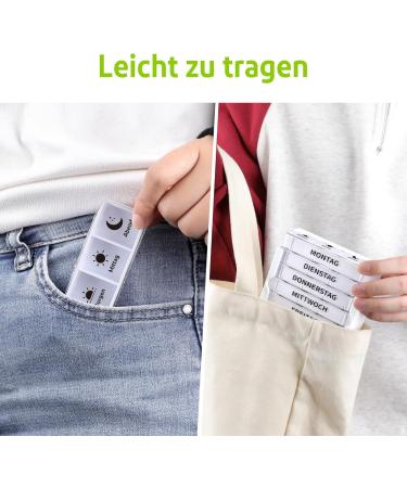 Weekly Pill Organizer Box Opret 7-Day Medication Organizer for AM/PM Doses Ideal for Supplements & Tablets Compact & White - Buy Online on GoSupps.com