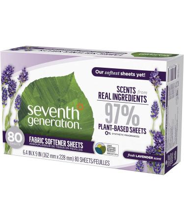 Buy Seventh Generation Fabric Softener Sheets - Fresh Lavender 80 Count | Eco-Friendly & Imported - Buy Online on GoSupps.com
