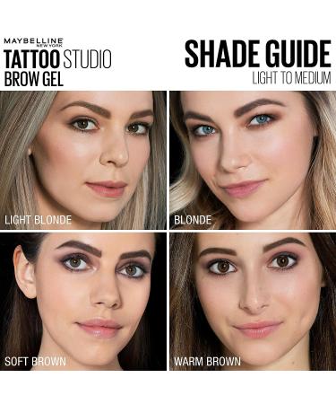 Maybelline TattooStudio Waterproof Eyebrow Gel Makeup - Medium Brown | 0.23 Fl Oz (1 Count) - Buy Online on GoSupps.com