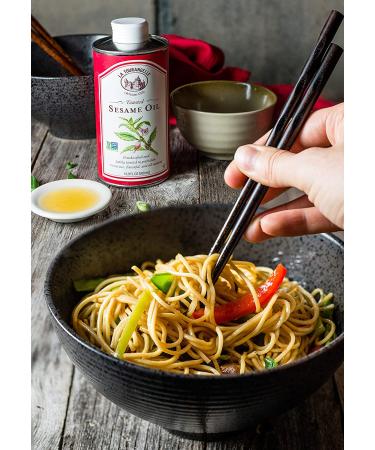 La Tourangelle Toasted Sesame Oil 25.4 fl oz - Premium Flavor for Cooking & Dressing - Buy Online on GoSupps.com