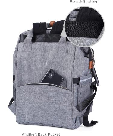 NEOtech Care Diaper Bag Backpack for Baby | Multifunctional Wide Opening Top-Rated Design - Black/Gray/Blue - Buy Online on GoSupps.com