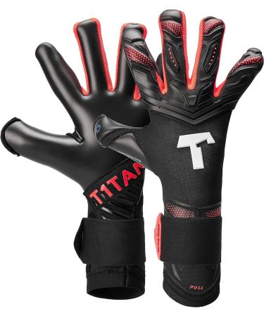 Buy T1tan Alien 2.0 Goalkeeper Gloves for Adults Unisex Football Gloves with 4mm Professional Grip in Various Sizes & Colors - Alien Black Energy 2.0 - Buy Online on GoSupps.com