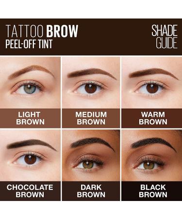 Maybelline Brow Tattoo Longlasting Tint - Dark Brown 4.9ml | Perfect Eyebrow Definition - Buy Online on GoSupps.com