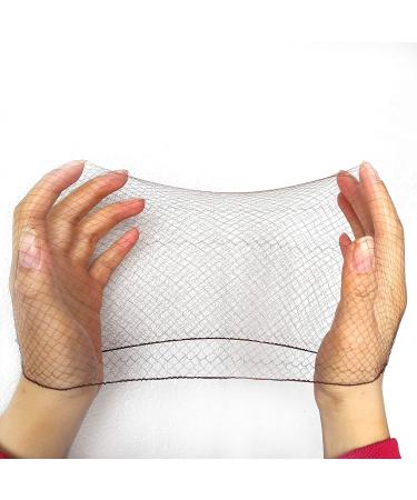 50pcs Dark Brown Hairnet Bun Nets 20inch 50cm - Elastic Mesh Bulk Packing - 50 Count - Buy Online on GoSupps.com