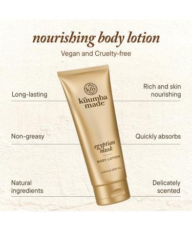 Kuumba Made Egyptian Musk Body Lotion Hydrating Daily Moisturizer with Shea Butter & Botanical Oils Vegan 6.75 Oz - Buy Online on GoSupps.com