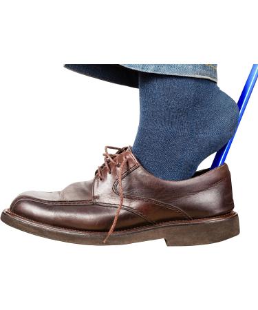 24 Inch Flexible Blue Plastic Shoehorn - Rehabilitation Advantage - Buy Online on GoSupps.com