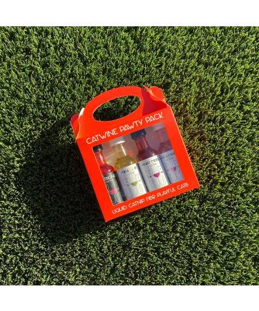 PetWineShop Cat Wine Pawty Pack - Catnip Wine Set for Cats & Kittens - Buy Online on GoSupps.com