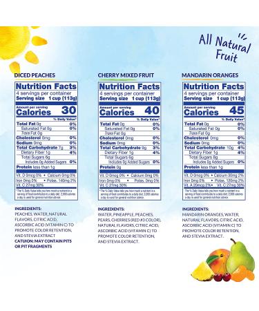Buy Dole Fruit Bowls Variety Pack - Peaches, Mandarins & Cherries | No Sugar Added, Gluten Free - 12 Cups - Buy Online on GoSupps.com
