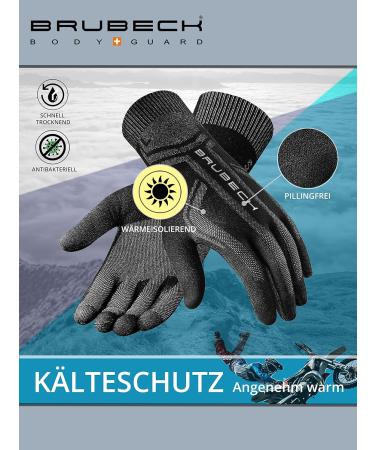 Shop Brubeck Thin Undertaking Gloves GE10010A & Warming Merino Wool GE10020 for Men & Women - Black S/M - International Shipping Available - Buy Online on GoSupps.com