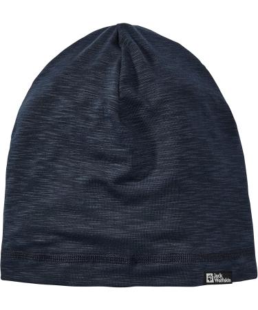 Jack Wolfskin Unisex Kids Travel K Beanie Hat S - Night Blue | Stylish & Warm Kids' Winter Hat for International Shipping - Buy Online on GoSupps.com