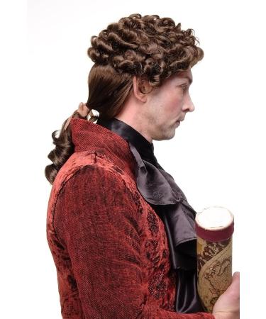 Shop Quality Wig Me Up GFW 1617-10 Renaissance & Baroque Curly Brown Braid for Noblemen & Noblewomen International Shipping Available - Buy Online on GoSupps.com