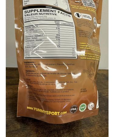 Yummy Sports Whey Protein Powder Isolate - 27g Protein Per Serving - Grass Fed Fast Absorbing Protein - Vegan Zero Sugar Keto Friendly Protein Supplement - 30 Servings 2 LBS - Hazelnut Crunch - Buy Online on GoSupps.com