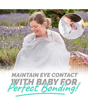 Soft and Breathable Breastfeeding Cover with Pockets in White - Nursing Coverall for Breast Feeding - Buy Online on GoSupps.com