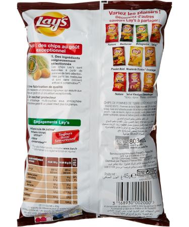Lay's Chips Roasted Chicken Flavor 45g Bag - Pack of 5 - Buy Online on GoSupps.com