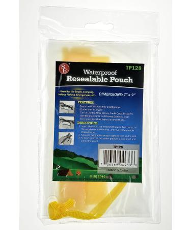 Waterproof Resealable Pouch (7x9) with Hook and Loop Closure - TP128 - Buy Online on GoSupps.com