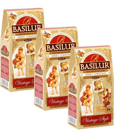  sarcia.eu BASILUR Merry Christmas - black tea Ceylon leaves with the addition of apples ginger and vanilla 85 g 1 pack - Buy Online on GoSupps.com