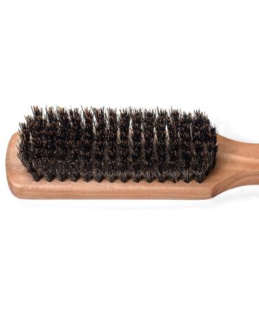 GranNaturals Men's Boar Bristle Hair Brush - Wooden Club Style Wave Brush for Styling Fine, Thin, Thick Hair - Buy Online on GoSupps.com