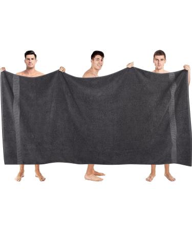 Utopia Towels - 2-Piece Luxurious Jumbo Bath Sheet Set - 600 GSM 100% Ring Spun Cotton - Highly Absorbent & Quick Dry - Extra Large 35 x 70 Inches - Super Soft Hotel Quality - Grey Color - Buy Online on GoSupps.com