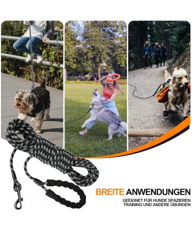 Iokheira 15m Dog Drag Line - Training Leash for All Dog Sizes with 360 Carabiner & Reflectors - Buy Online on GoSupps.com