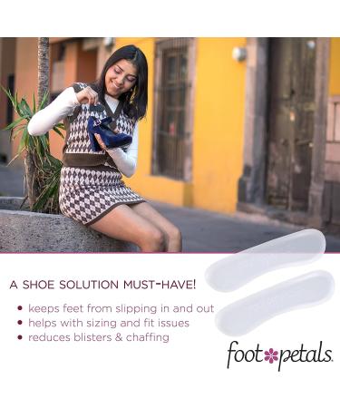 Foot Petals Women's Gel Back of Heel Comfort Inserts - 3 Pairs | One Size US - Buy Online on GoSupps.com