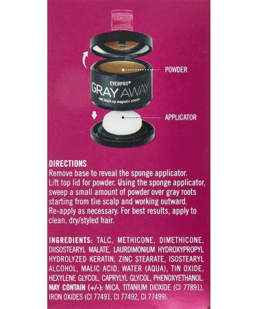 EVERPRO Gray Away Root Touchup Powder 4ml - Light Brown - 0.13 oz - Buy Online on GoSupps.com