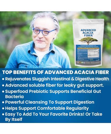 Advanced Acacia Fiber Powder Bundle 2.5 Ibs (40oz) Soluble Fiber Leaky Gut Repair Powder + DGL Licorice Supplement: Stomach Relief Leaky Gut Repair DGL Powder for Digestive Restoration Acid Relief - Buy Online on GoSupps.com