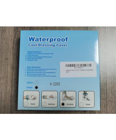 Child Cast Cover Arm Waterproof 23 inch - Reusable Sleeve for Broken Wrist, Elbow, Fingers - Full Arm Protector for Shower - Ages 11-15 - Buy Online on GoSupps.com