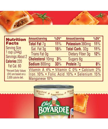 Chef Boyardee Mini Beef Ravioli 4-pack - 60 oz, Tomato & Meat Sauce | Buy Now - Buy Online on GoSupps.com